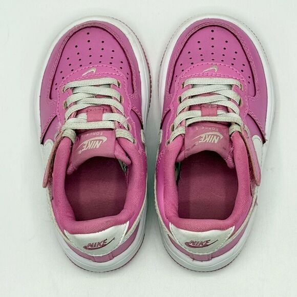 Nike Air Force 1 Low Easy On Playful Pink White - Kids US 8C / FN0237-600 - Picture 5 of 11